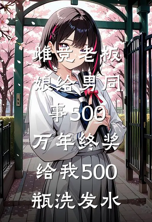 雌竞老板娘给男同事500万年终奖，给我500瓶洗发水