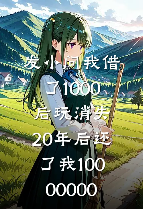 发小问我借了1000后玩消失，20年后还了我10000000